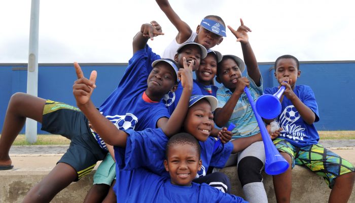 Spectators during the Multichoice Diski Challenge 2015/16 match between Bidvest Wits and Jomo Cosmos in King Zwelithini Stadiumm Umlazi, Kwa-Zulu Natal on 13 February 2016 ©Muzi Ntombela/Backpagepix